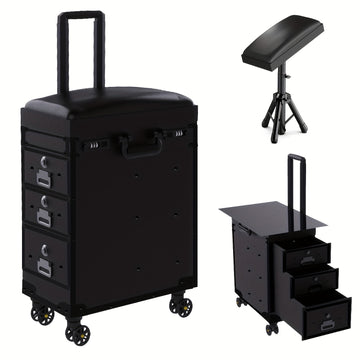 Tattoo suitcase with large capacity storage